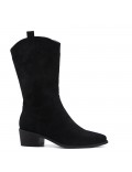 Faux suede boot