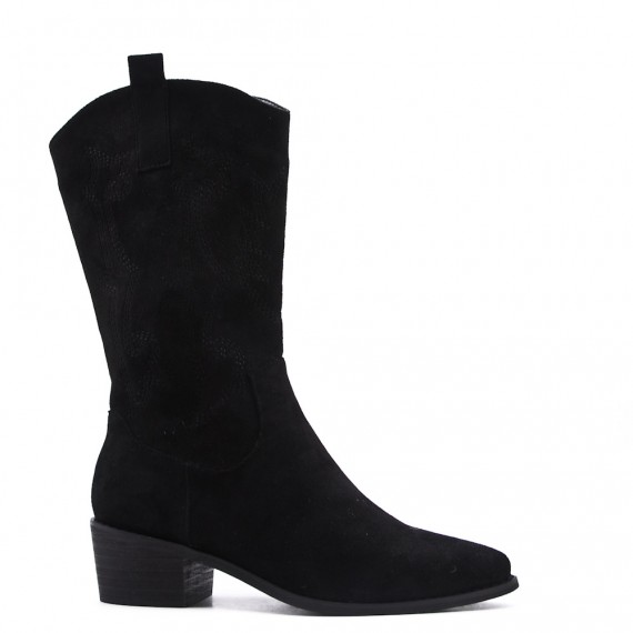 Faux suede boot