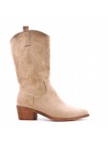 Faux suede boot