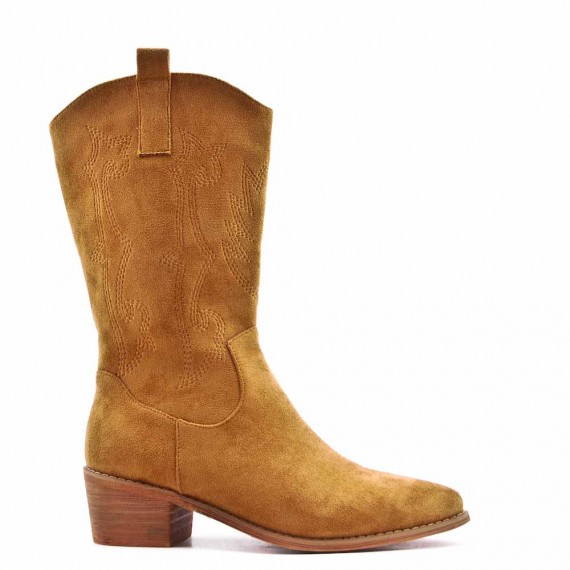 Faux suede boot