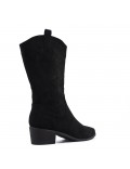 Faux suede boot