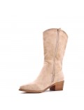 Faux suede boot