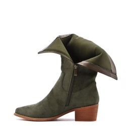Botte en simili daim