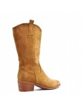 Faux suede boot