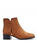 Ankle boot in faux suede