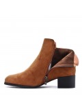 Ankle boot in faux suede