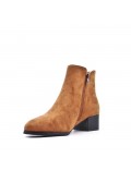 Ankle boot in faux suede