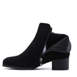 Ankle boot in faux suede