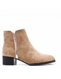 Ankle boot in faux suede