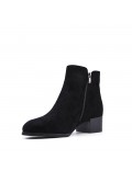 Ankle boot in faux suede