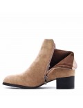 Ankle boot in faux suede