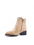 Ankle boot in faux suede