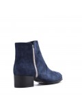 Ankle boot in faux suede