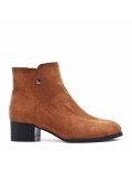 Ankle boot in faux suede