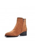 Ankle boot in faux suede