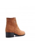 Ankle boot in faux suede