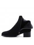 Ankle boot in faux suede