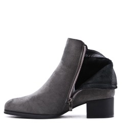 Ankle boot in faux suede