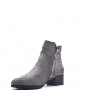 Ankle boot in faux suede