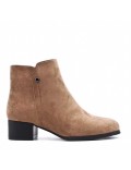 Ankle boot in faux suede