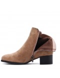 Ankle boot in faux suede