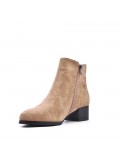 Ankle boot in faux suede