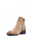 Ankle boot in faux suede