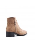 Ankle boot in faux suede