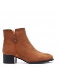 Ankle boot in faux suede