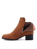 Ankle boot in faux suede