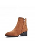 Ankle boot in faux suede