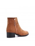 Ankle boot in faux suede