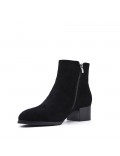 Ankle boot in faux suede