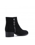 Ankle boot in faux suede