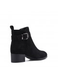 Ankle boot in faux suede