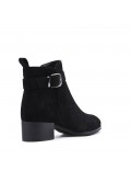 Ankle boot in faux suede