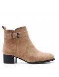 Ankle boot in faux suede