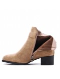 Ankle boot in faux suede