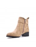 Ankle boot in faux suede