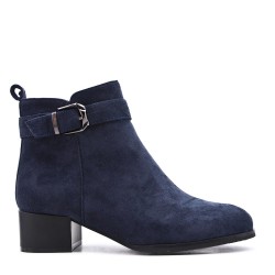 Ankle boot in faux suede