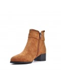 Ankle boot in faux suede