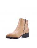 Faux leather ankle boot