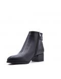 Faux leather ankle boot