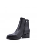 Faux leather ankle boot