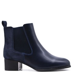 Faux leather ankle boot