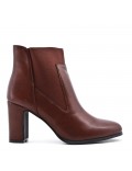 Faux leather ankle boot