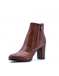 Faux leather ankle boot