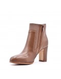 Faux leather ankle boot