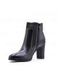 Faux leather ankle boot