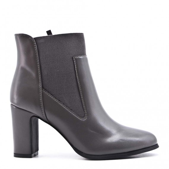 Faux leather ankle boot